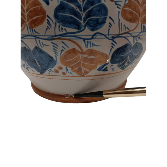 Peasant Village Italian Pottery 10" Vase # 73199 - Picture 5 of 6